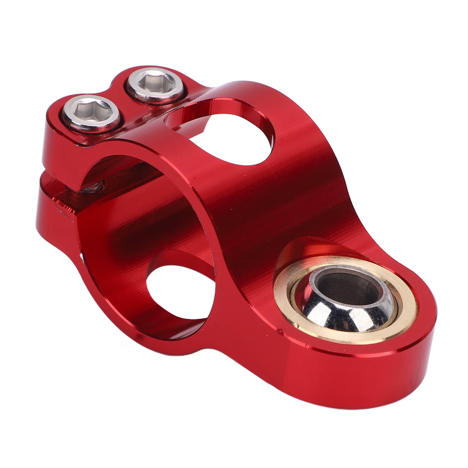Aqxreight CNC Motorcycle Steering Damper Bracket – Black Anodized Fork Mount For Stability & Vibration Reduction