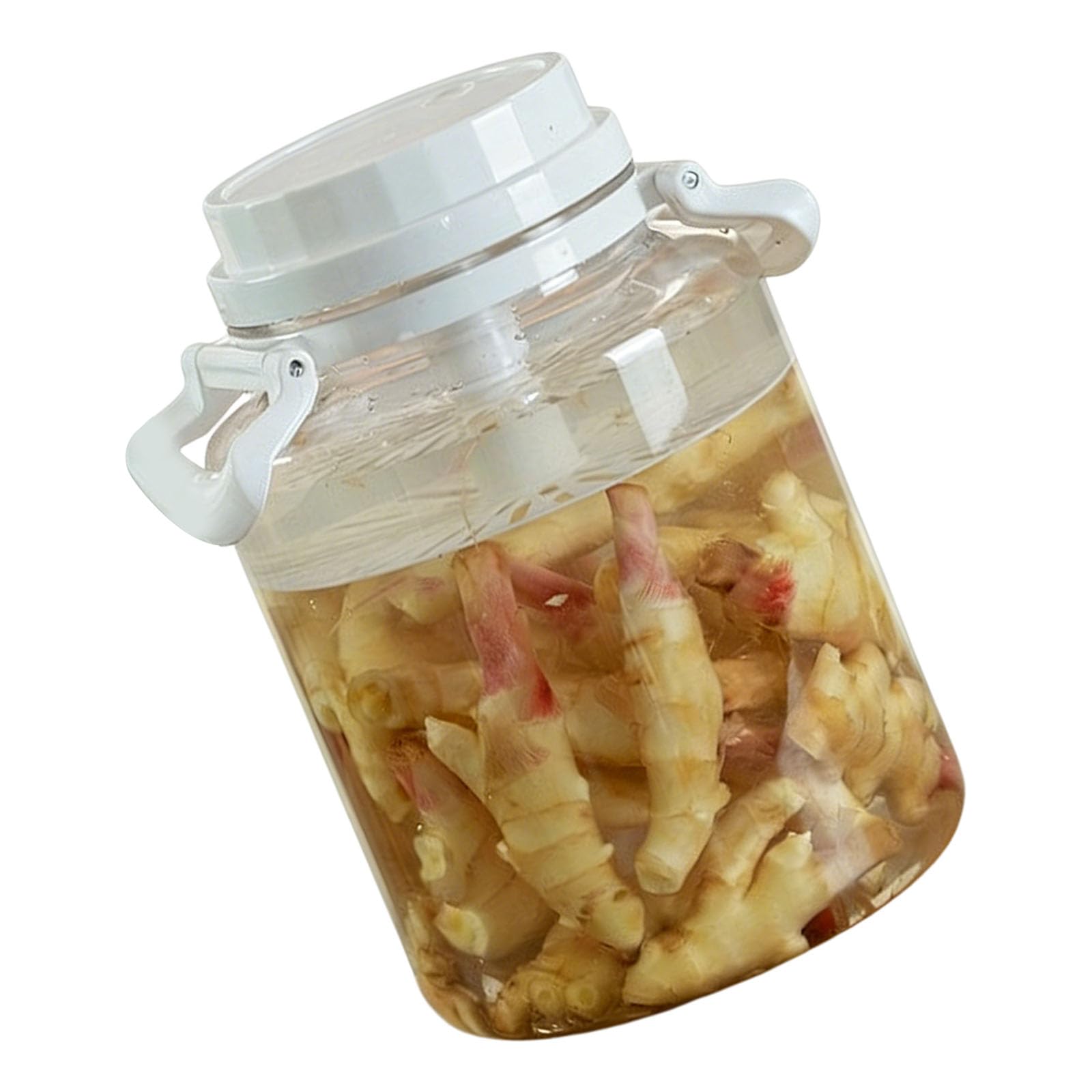 Xinsheinelry Large Pickle Jar with Handle Sealed Container for Kitchen Basement or Outdoor Cooking Activities Multipurpose Store Container