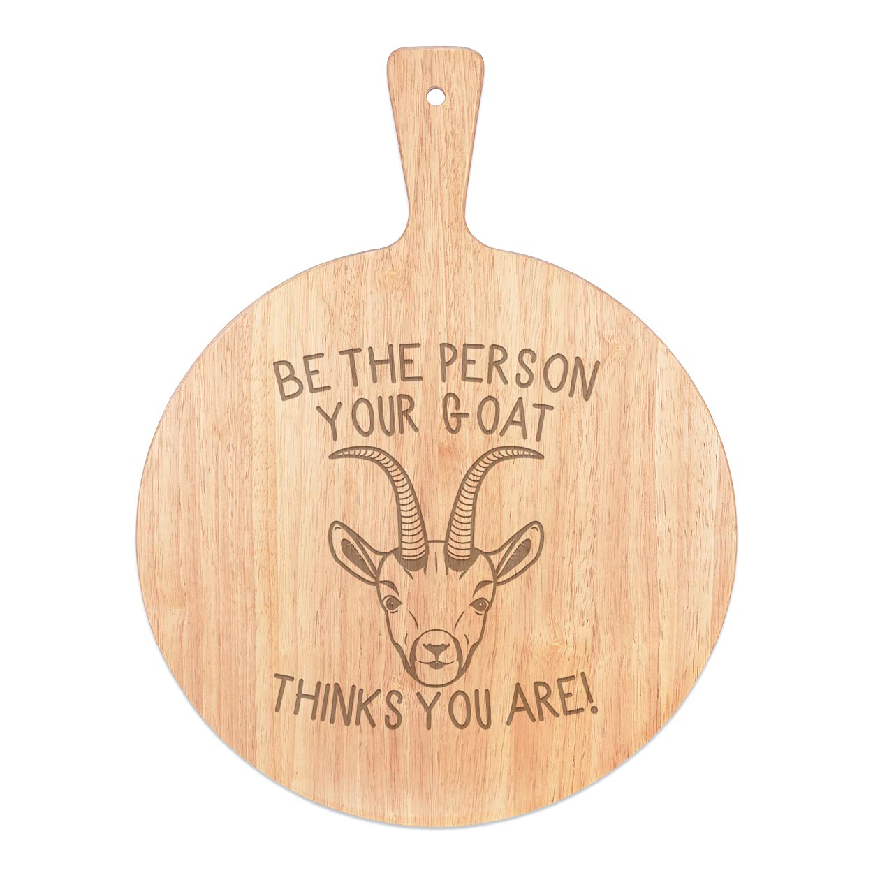 Pizza board rame plateau service avec poignée en bois rond 45x34cm