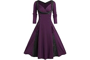 Modish Women's Colorblock Red Riding Hood Dress