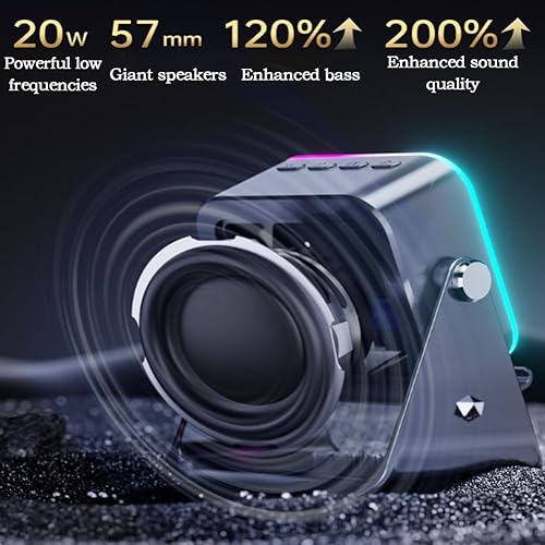 Miniatura 6 de Altavoz Bluetooth de inducción inalámbrico 5 en 1 con soporte ajustable para teléfono, soporte de teléfono celular de inducción de escritorio