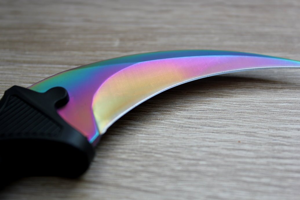 FADE Karambit Knife Real Skin Counter Strike