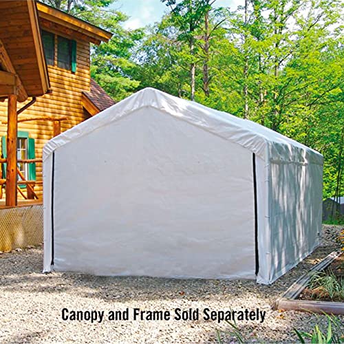 image for Sunovo Portable Carport Garage Shelter Canopy Car Port Shed (Enclosure