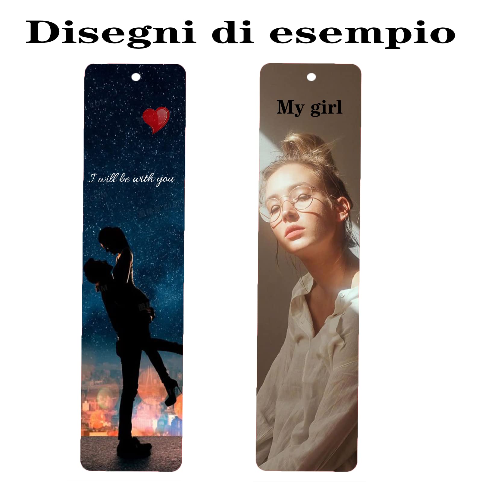 Personalizzato Segnalibri Segnalibro in Metallo con Nappa Segnalibro Personalizzato con Foto Frase (2)
