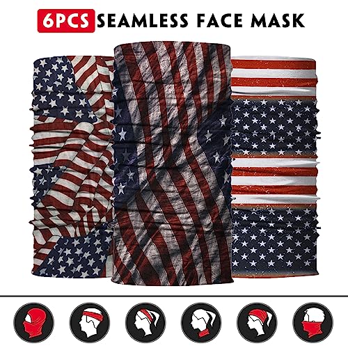 image for Venswell Neck Gaiter Face Mask Men Women,Seamless Bandana Rave Face Co