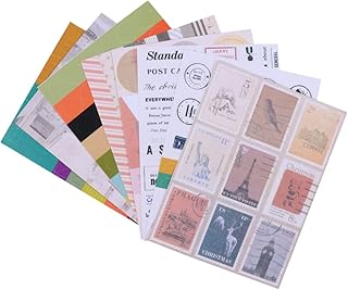 SEWACC 36 Peças Adesivos De Etiqueta De Selo Adesivos De Decoração Retrô Adesivos De Selo De Envelope Adesivos De Selo De Postagem Adesivos De Mala De Bagagem Adesivos Acessórios De