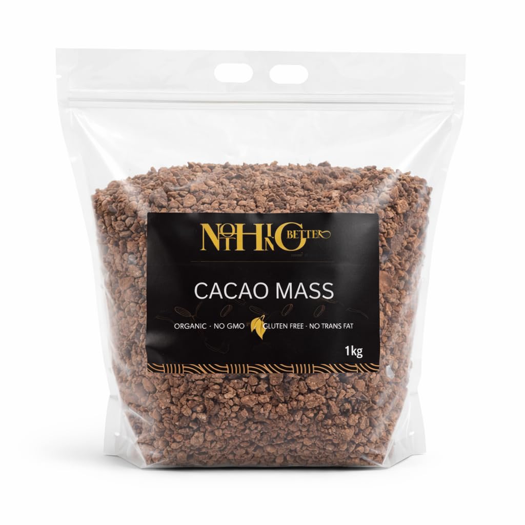 Nothing Better Organic Cacao Mass – 100% Pure Dominican Cacao Paste/Cocoa Liquor – Raw Chocolate Making Ingredient – No Sugar Added – Vegan & Gluten Free