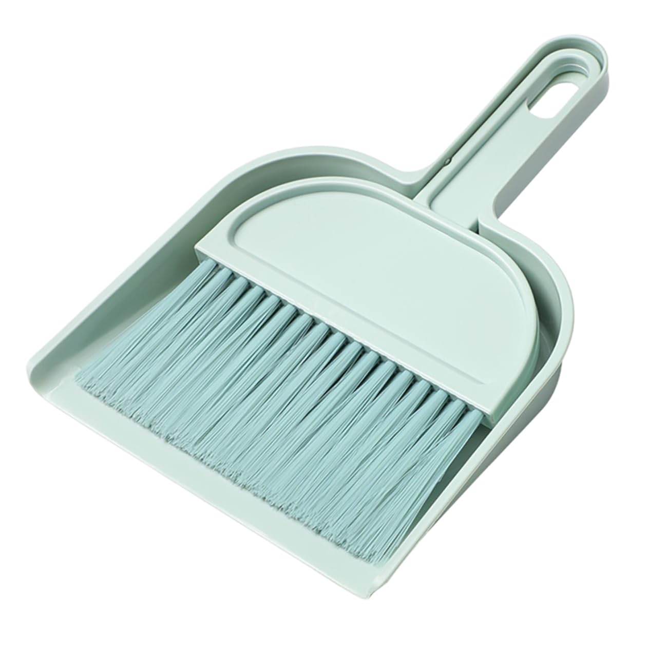 KOMBIUDA Desk Dustpan Brush Set Mini Cleaning Kit Soft Bristle Broom for Efficient Dust Removal