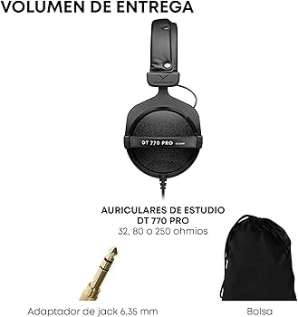 beyerdynamic DT 770 Pro 80 Ohm Auriculares de Estudio : Amazon.es