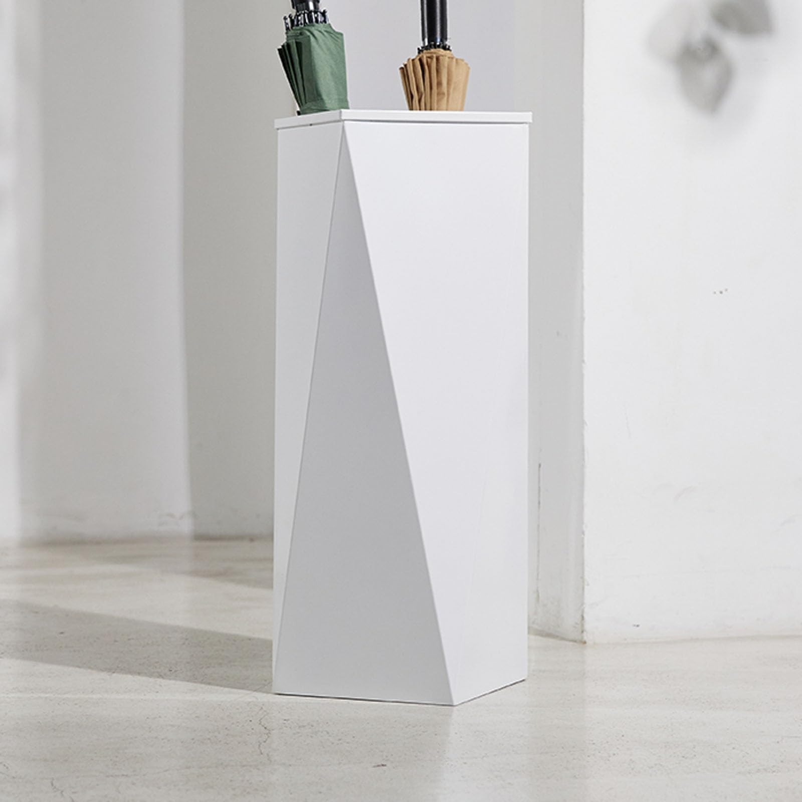 Support pour ombelle contre l'excès d'eau grand modèle en métal blanc pour intérieur