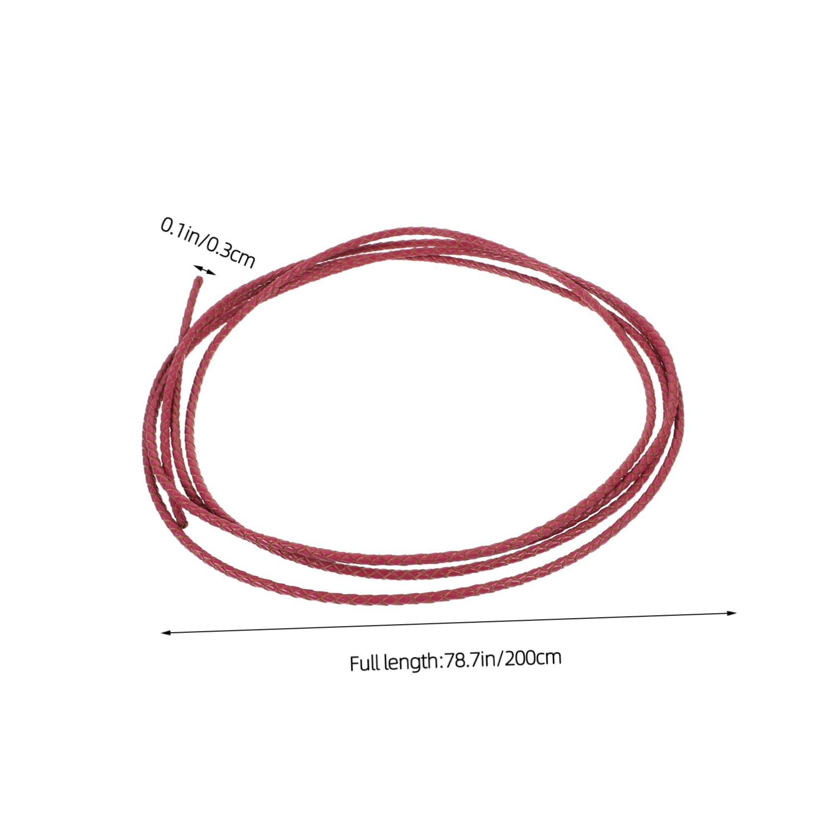 HOMSFOU Leather Knitting Rope Braided Rope for DIY Bracelet Necklace Lacing String for Crafts