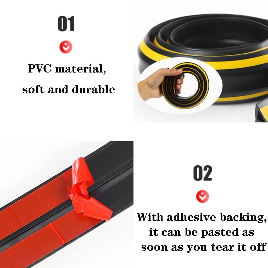 Canalina Cavi Pavimento Calpestabile per Ufficio, Canalina Passacavi Muro Adesiva,Protezione per Cavo per Pavimento in PVC Resistente per Pavimento (Color : Red, S : 10m)