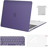 Vista 22 de MOSISO - Funda rígida y de plástico compatible con MacBook Air de 13 pulgadas versión 2022, 2021-2018, A2337 M1 A2179 A1932; con cubierta