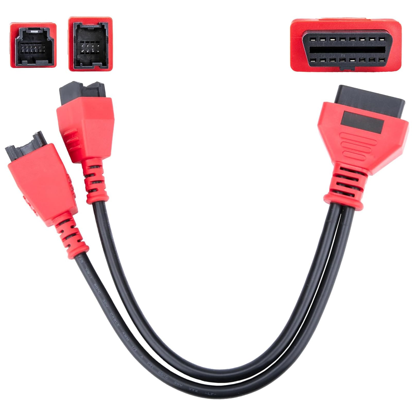 Cable OBD de derivación de seguridad de 12+8 pines conector adaptador 12+8 para vehículos Chrysler SGW equipados FCA compatible con la aplicación JScan para diagnóstico apto para escáneres