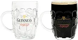 LORD'S ROCKS Copos de cerveja Guinness de 590 ml, embalagem dupla, regatas compatíveis | Mercadoria oficial certificada | Presente ideal para amantes de cerveja