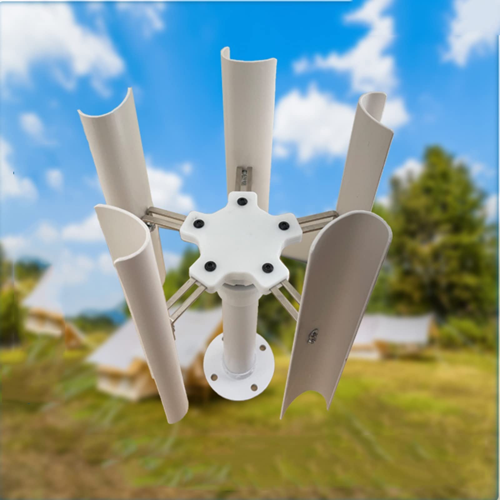 Amazon.com: OLONETO 35W Vertical Axis Wind Turbine Model DIY 5