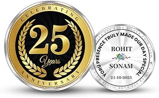 silviya BIS Hallmarked Personalized 25th Anniversary Gift - 999 Pure Silver Coin (10g, 20g, 50g, 100g) Round - Memorable Gift for Wife - Husband - Family - Friend - With Certificate-picture-22
