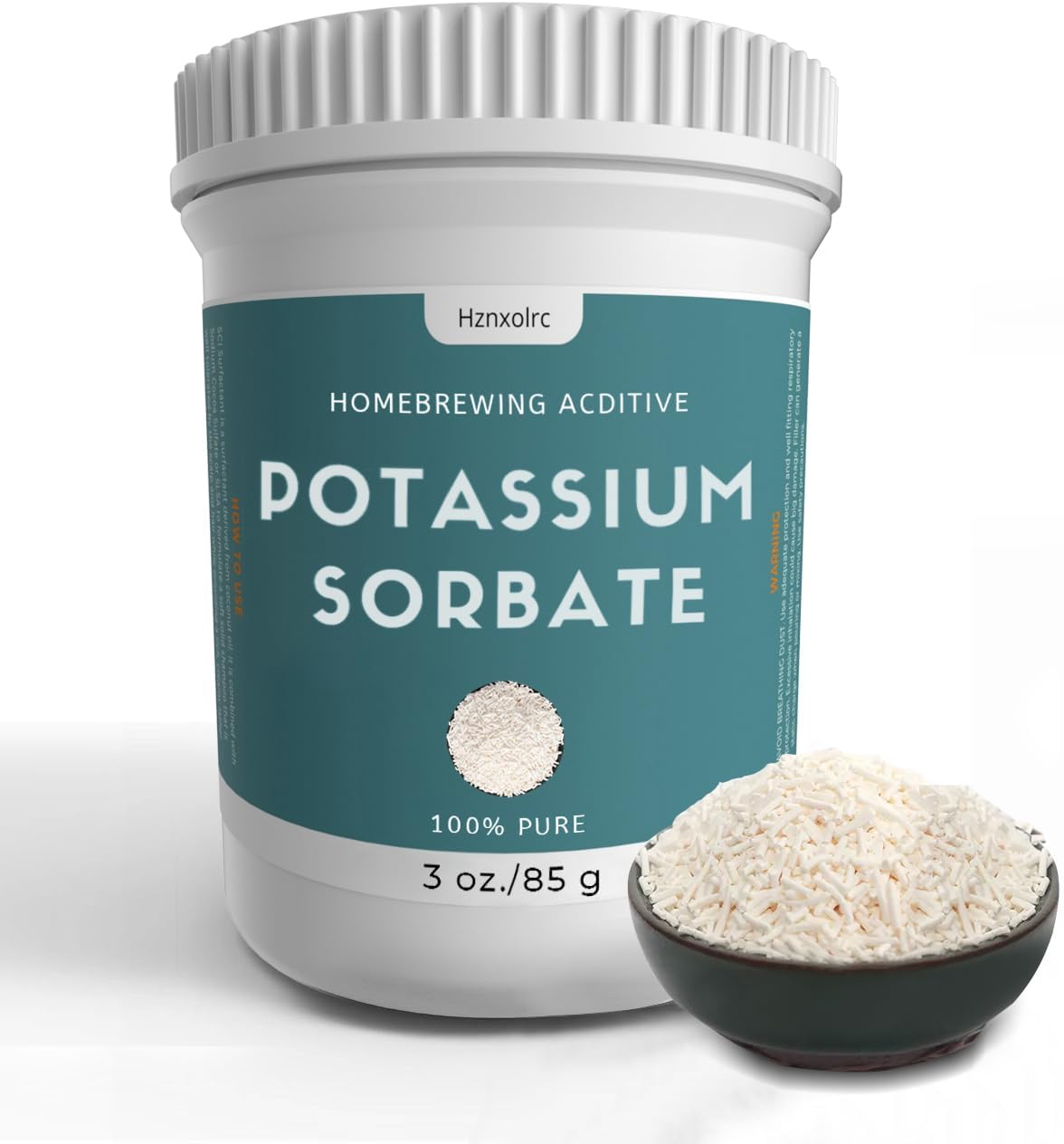 3 oz Potassium Sorbate Food Grade, 100% Pure, Premium Potassium Sorbate for Wine Making, Home Brewing, Cakes, Soft Candy, Cookies and More