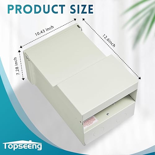 Miniatura 9 de Panel de toma de corriente temporal - con caja de salida de alimentación RV de 30 amperios, salida GFCI de 20 amperios, panel eléctrico de RV