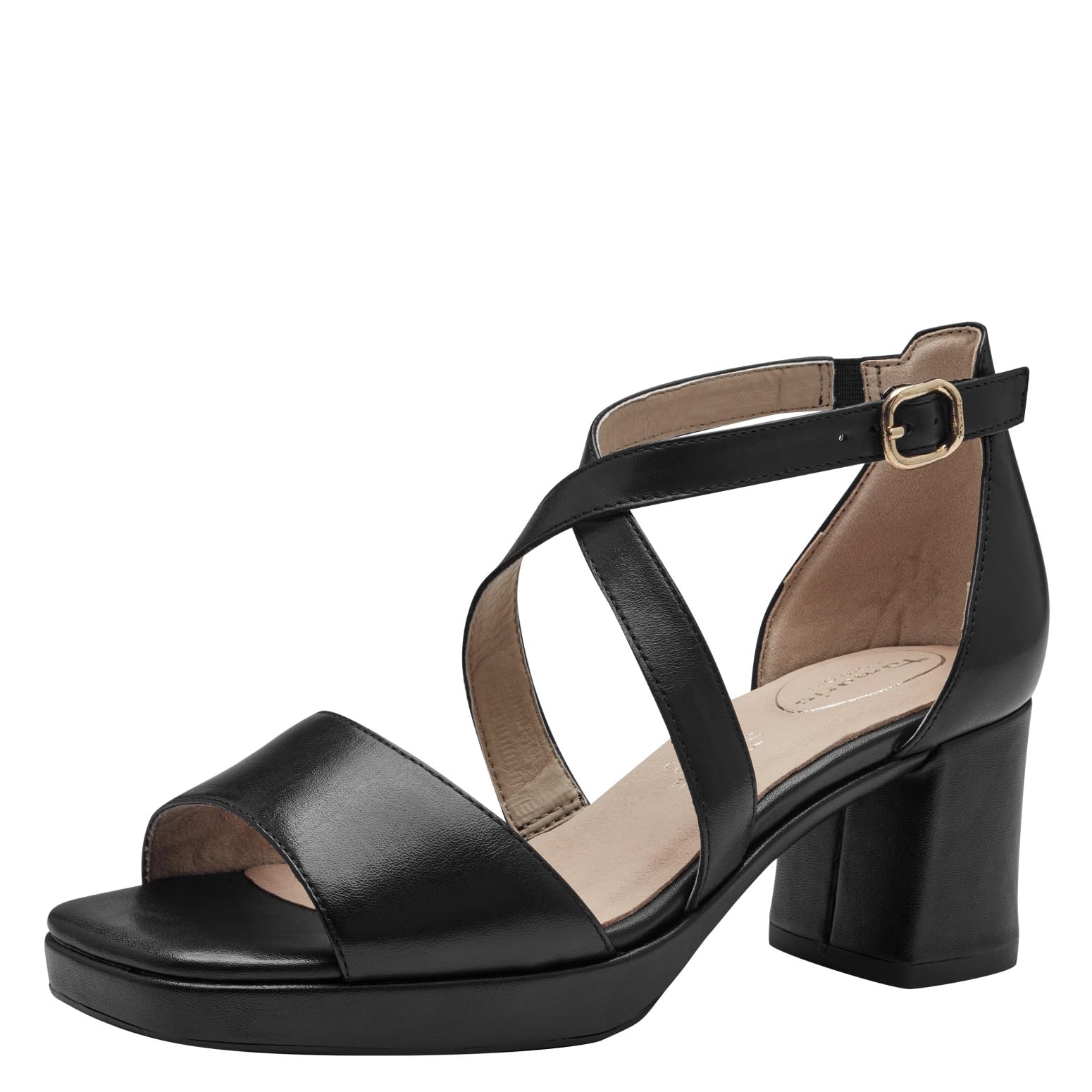 Solo Donna Solo Donna Damen-Sandalen mit Mini-Absatz aus grünem Kunstleder 2545DS5235V, grüne