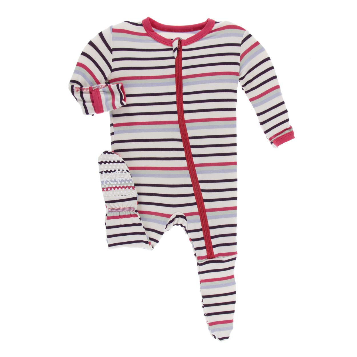 KicKee Pants Little Boys Print Footie with Zipper - Pond Leafy Sea Dragon, 12-18 Months — view 28