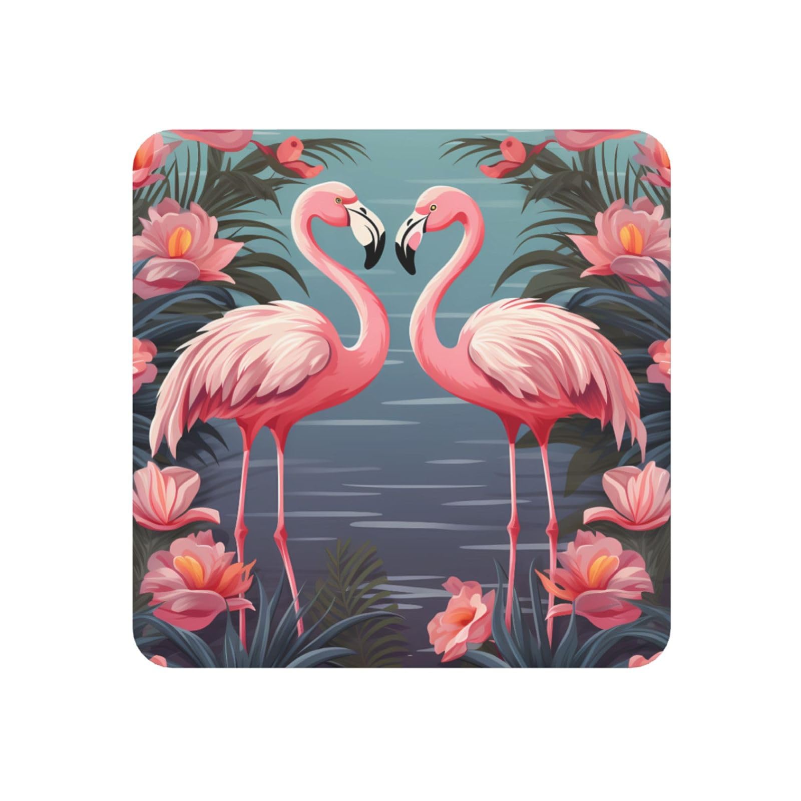 Flock of Tropical Flamingos Fridge Magnets Cute Strong Refrigerator Magnets Fun Magnet for Locker Office Whiteboard Decor, Door Magnets Decorative Magnetic Stickers for Home Decor