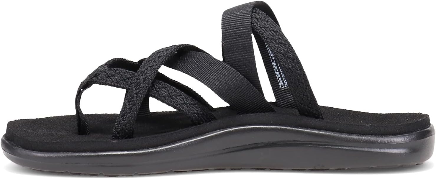 Teva Women's Ankle-Strap W VOYA ZILLESA, Mahani Black, 10 - Image 4