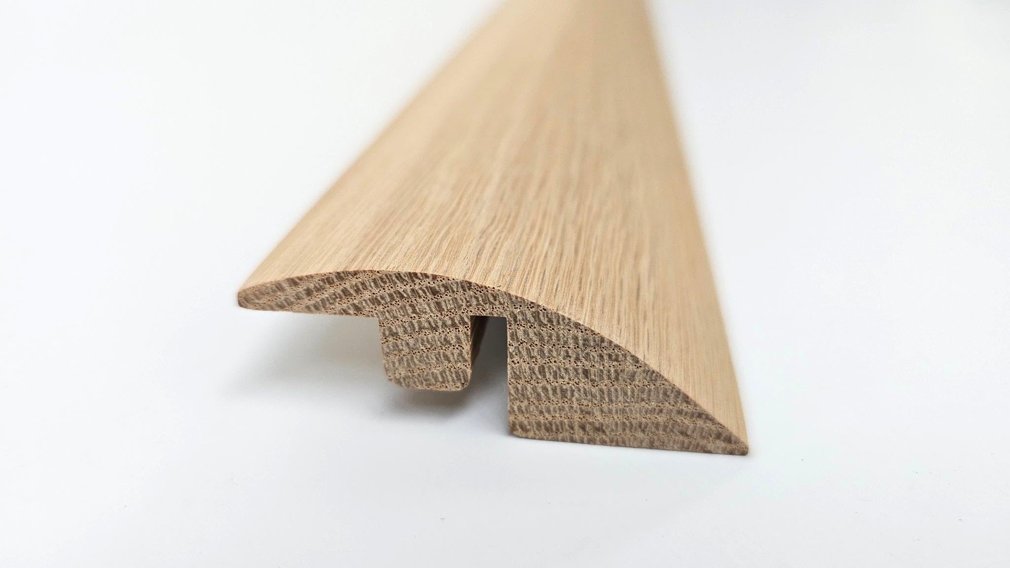 Profil réducteur de seuil en chêne massif – Transition pour parquet stratifié, vinyle, moquette et parquet – Barre de porte durable – 90 cm
