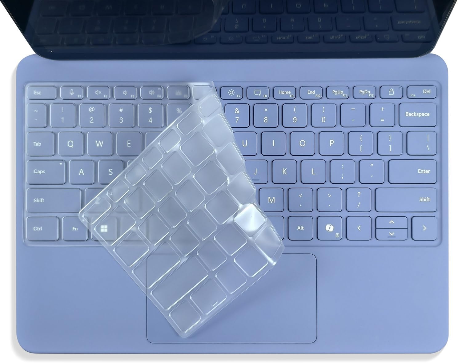CaseBuy Premium Keyboard Cover for Microsoft Surface Laptop(2025) Copilot+ PC 13" Snapdragon X Plus, Surface Pro 2-in-1 Laptop/Tablet(2025) 12", Ultra Thin High Transparency TPU Keyboard Skin