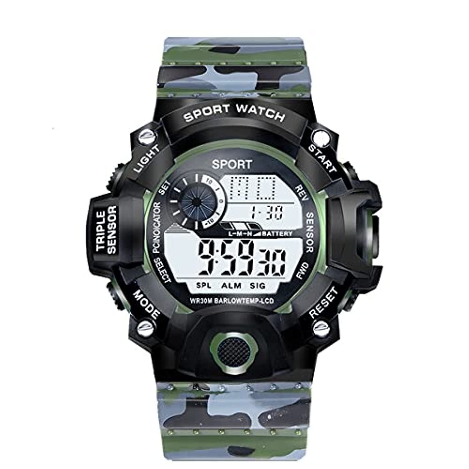 OCTANT Digital Watch Shockproof Multi-Functional Automatic Army Strap Waterproof Digital Sports Watch for Men's Kids Watch for Boys. (Pack of 1) (50.Parent)