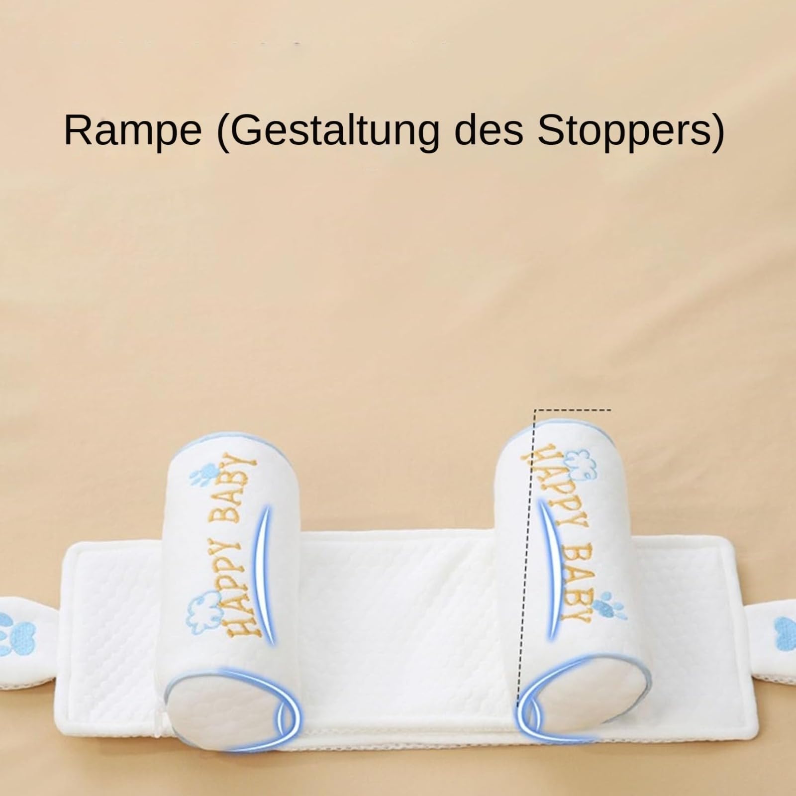 Kopfstützenkissen für Kleinkinder, Atmungsaktiv, Hirsefüllung, Baumwolle, Maschinenwaschbar, Design für Kinderbett, Kinderwagen, Autositz, Reisefreundliches Säuglingskissen, 32 x 18 cm