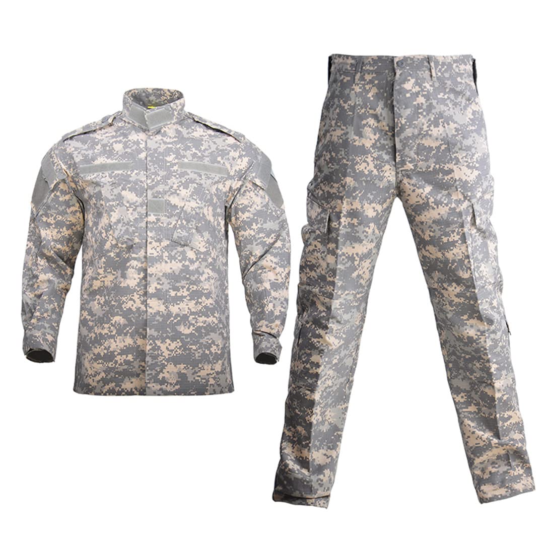 Suwequest Camisa Táctica Militar Uniforme Chaqueta+Pantalones Traje Camo Combat Camisa Caza Ropa Verde Python Set S-45-55kg