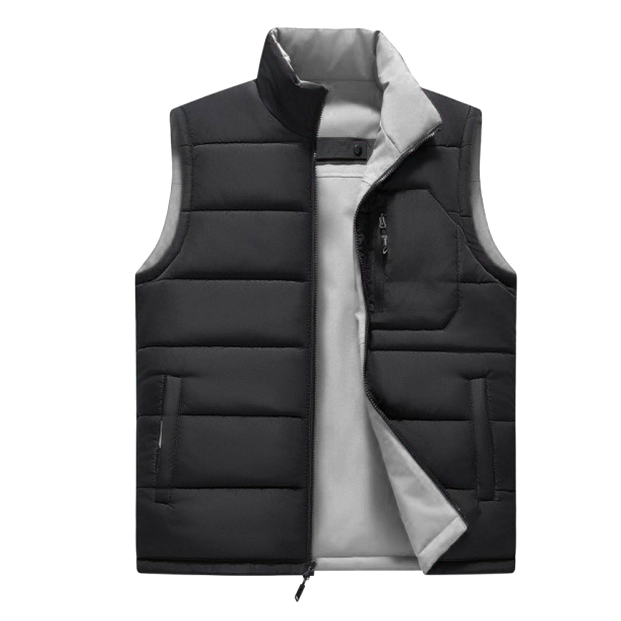 Doudoune réversible légère et décontractée pour homme - Veste matelassée matelassée pour l'hiver