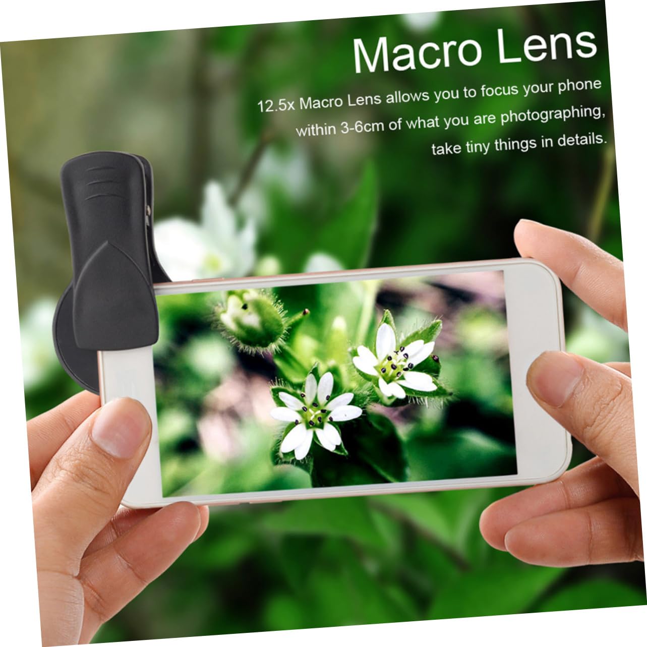 DOITOOL Universal Mobile Phone Lens Wide Angle Macro Set 0.45x Distortionless 12.5X Macro Compatible