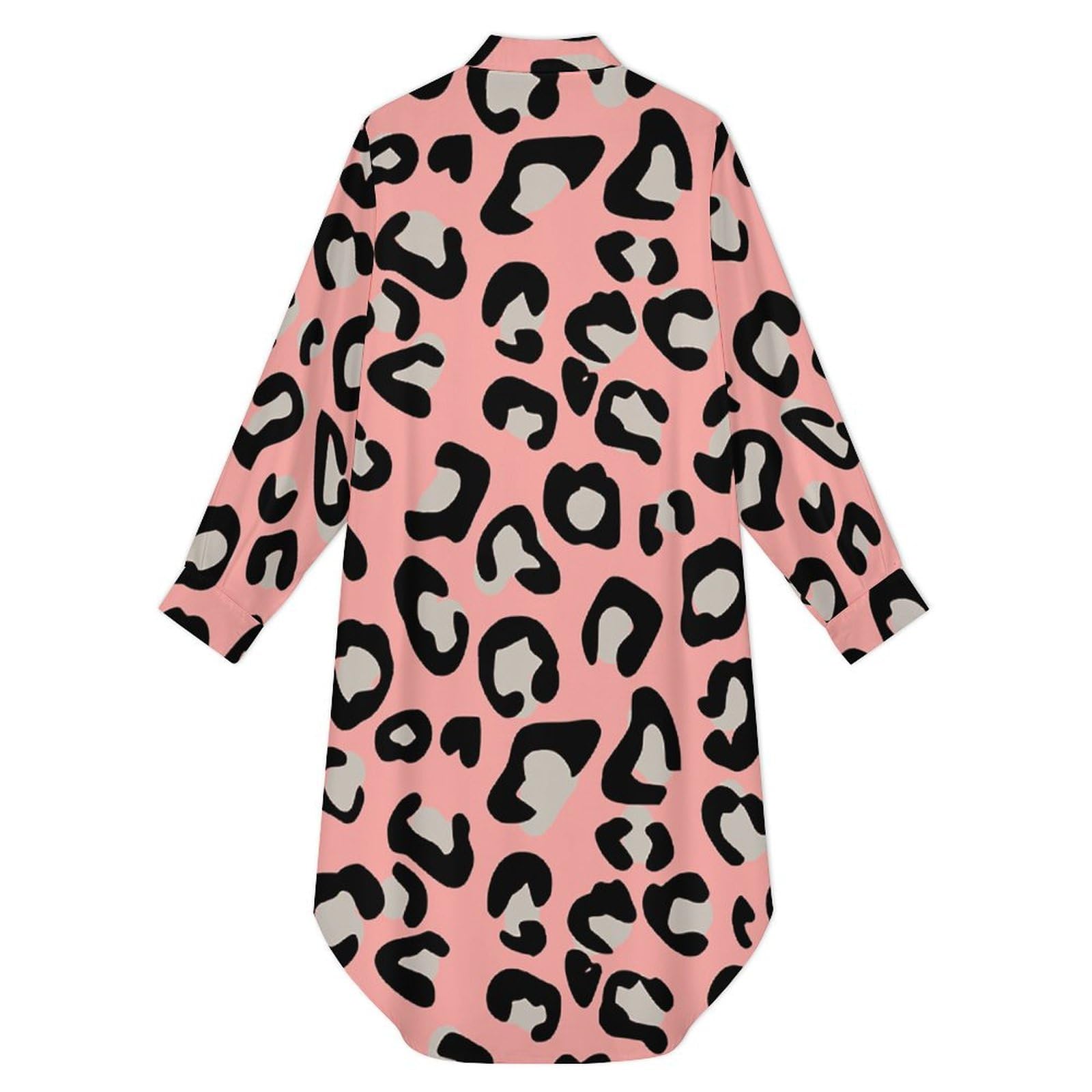 Amazon.co.jp: シャツ ロング丈 豹柄 ピンク ヒョウ柄 チュニック