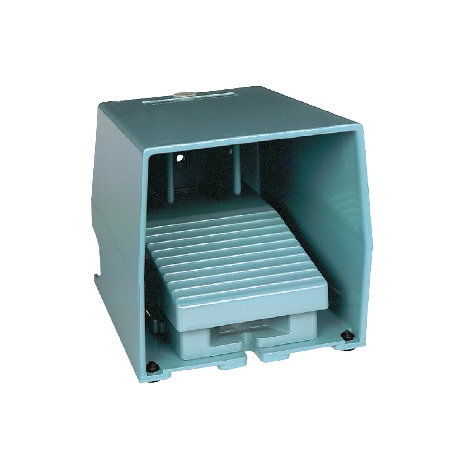 Interruptor pedal 2 NA.NC azul con base metalica rigida antideslizante