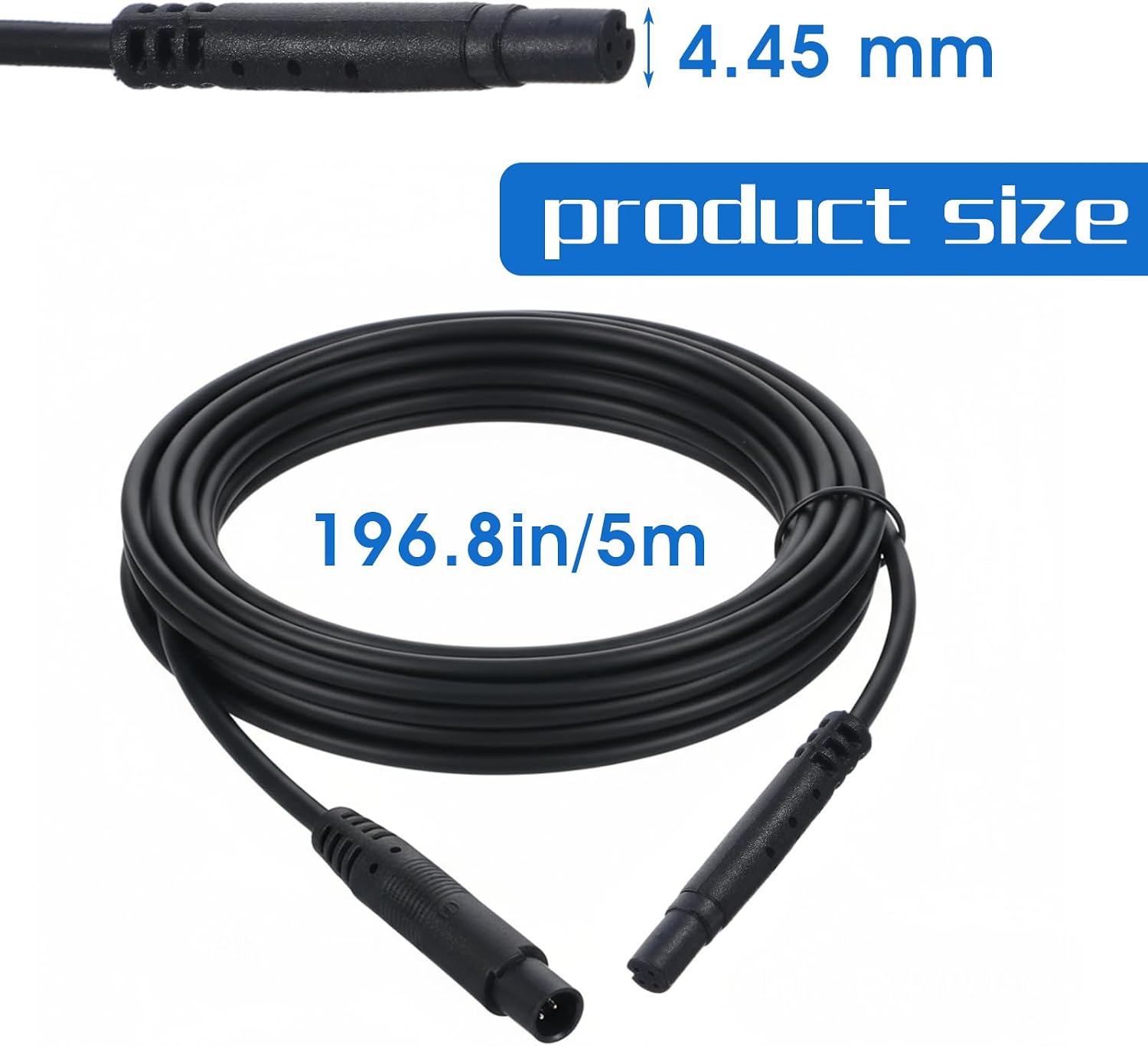 4 Pin Extension Cord Dash Cam 16.4ft Backup Camera Extension Cable Mirror Cam Extensions Adapter Wire for Car Pickup Truck SUV Trailer image 2