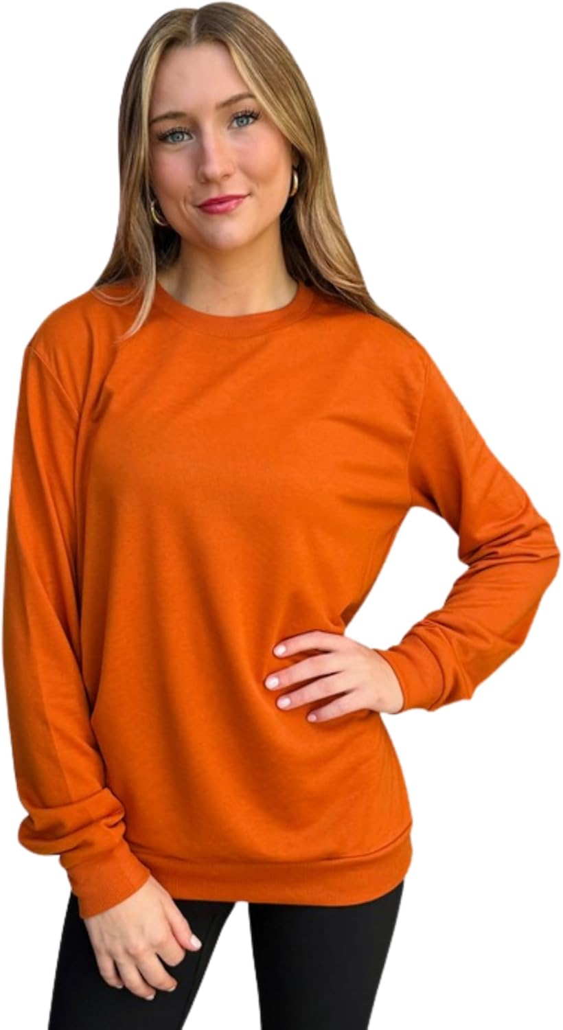 ILTEX Adult Polyester Crewneck Long Sleeves Sweatshirt | Unisex Cotton Fleece Relax fit & Comfortable