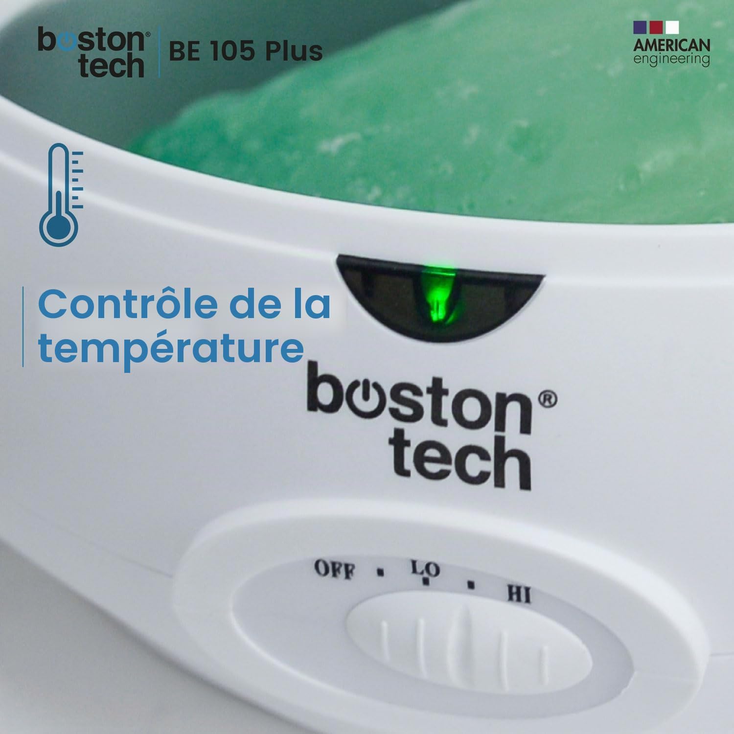 Boston Tech Bain de Paraffine 3 L Appareil à Paraffine pour Douleurs Musculaires Arthrose Usage Personnel Professionnel