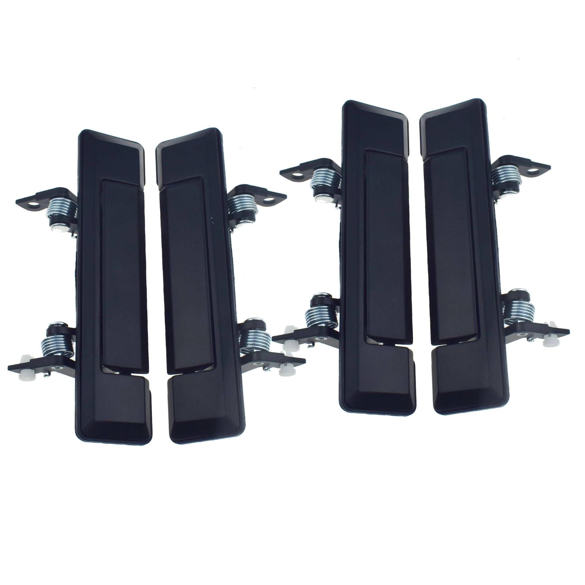 REOKIP Chrome Exterior Door Handle Front Left Right for Toyota Land Cruiser 60 70 Series 1984-2019 Pickup for 4Runner HiLux 1984 1985 1986 1987 1988 1989(Black,4pcs Left Right Kit)
