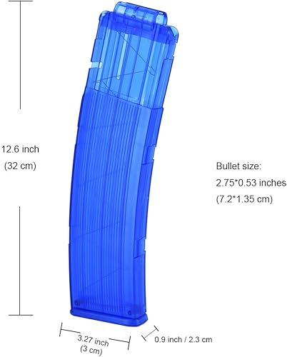 Miniatura 7 de pinzas para cartuchos de carga rápida, 4 unidades, 12 dardos para Nerf n-Strike Elite Blaster (naranja)