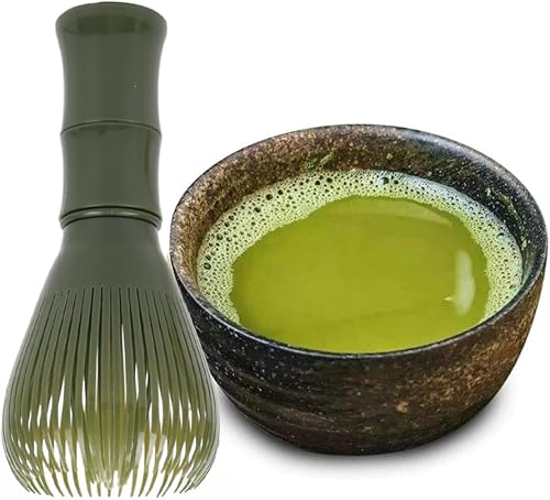 Miniatura 7 de Batidor tradicional de matcha reutilizable de resina PP, batidor de matcha Chasen, apto para lavavajillas, agitador de matcha, té verde matcha en