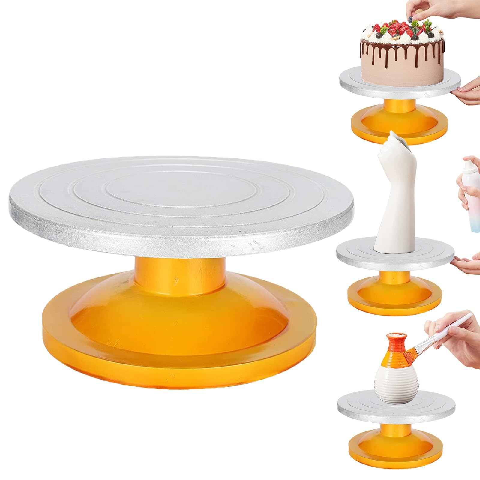 Tocadiscos manual de rueda de cerámica para escultura de arcilla y modelismo, herramienta de escultura para suministros de arte