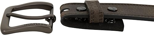Miniatura 3 de Wolverine Men's Full Grain Leather Work Belt Workwear Heavy Duty Utility Rugged Durable Metal Buckle