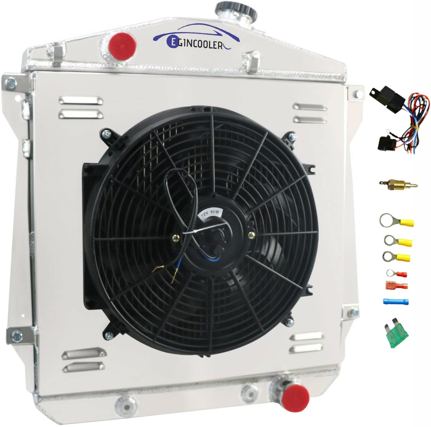 Buy EGINCOOLER 4 Row Core Radiator for 19431948 Chevy Fleetline