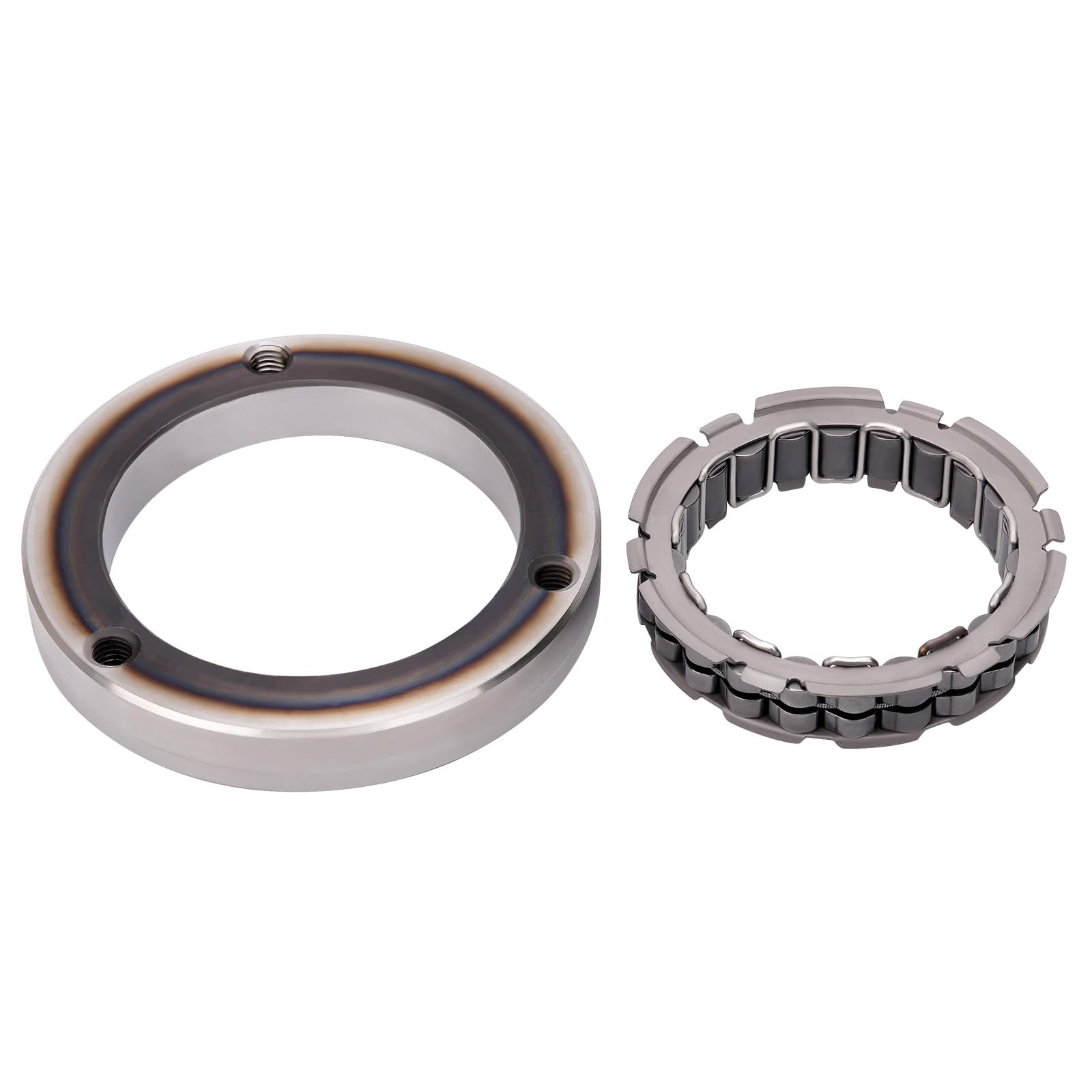 AHL 5VK-15590-00-00 Kit volant moteur de démarreur d'embrayage de démarrage Compatible avec Yamaha MT03 MT-03 2006-2009 2011 2012/ XT660R 2004-2011 2014/ XT660R 25KW 2005 2006/ XT660X 2004-2011 2014