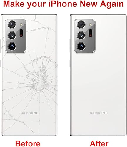 Miniatura 4 de Reemplazo de cristal trasero trasero para Samsung Galaxy Note 20 Ultra de 6.9 pulgadas con kit de herramientas de reparación e instrucciones (Blanco