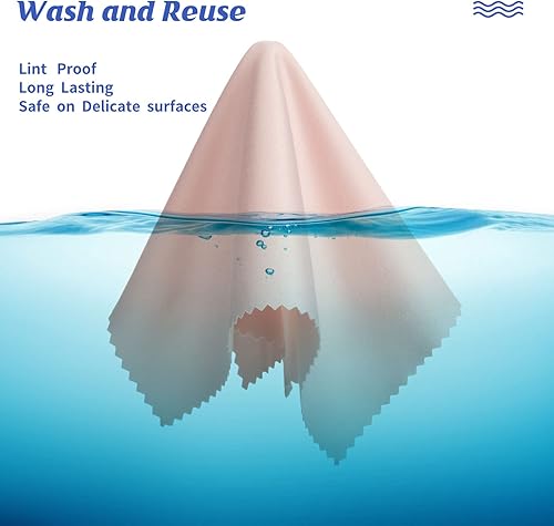 Miniatura 5 de 200 piezas de microfibra para limpiar lentes de varios colores, toallitas para anteojos para gafas, lentes de cámaras, teléfono celular, pantallas