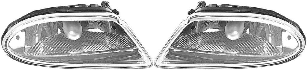 KarParts360 For Mercedes-Benz ML350 Fog Light 2003 04 2005 Pair Driver and Passenger Side w/Bulbs For MB2592104