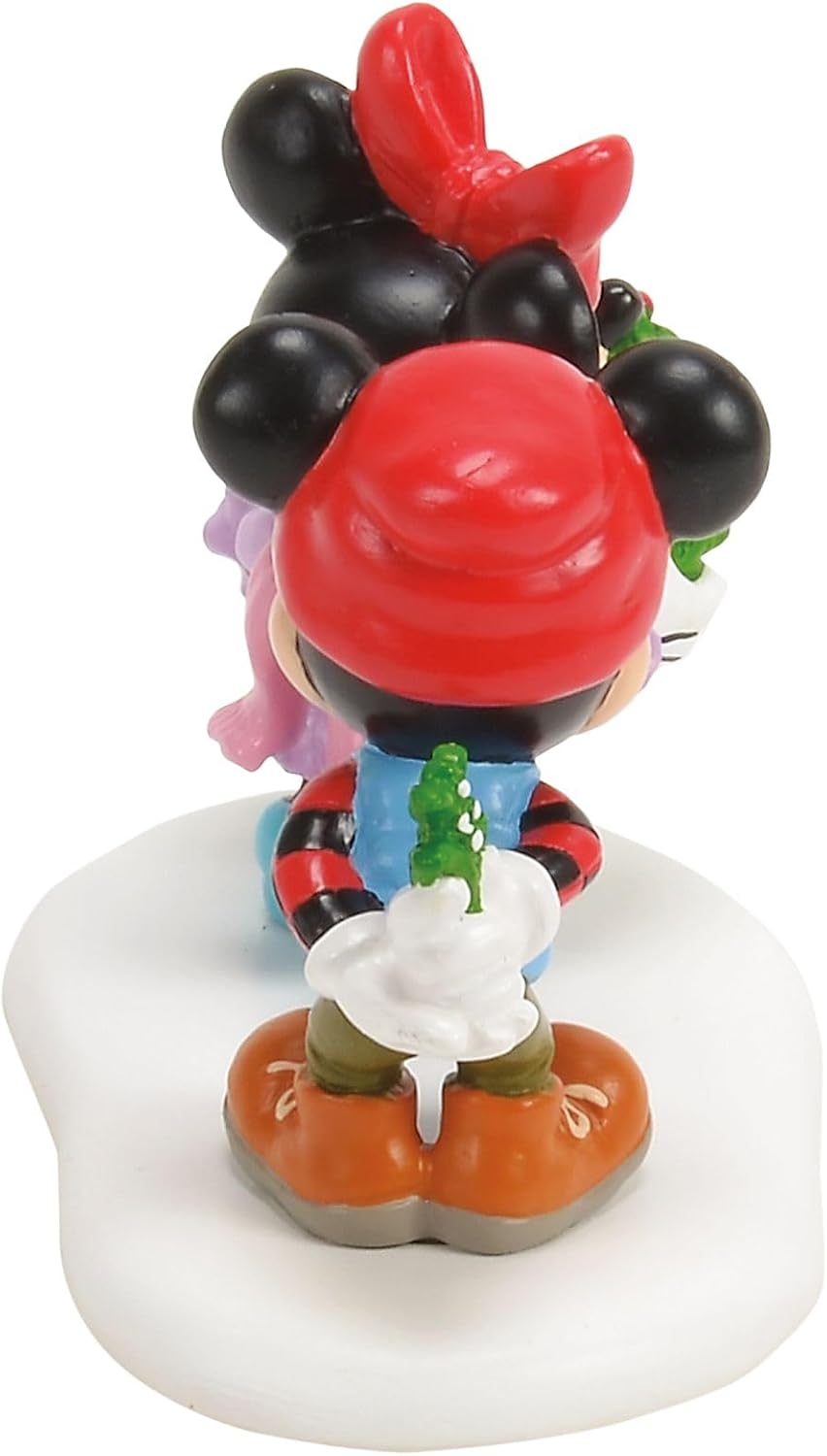 Department 56 Polyresin, Stone Powder Disney Mickey's Mistletoe Surprise 2.5" H Village Accessory, Multicolor image 4